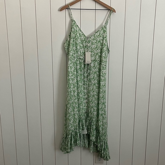 Rails Frida Midi Dress in Green Texture Floral - Picture 5 of 7